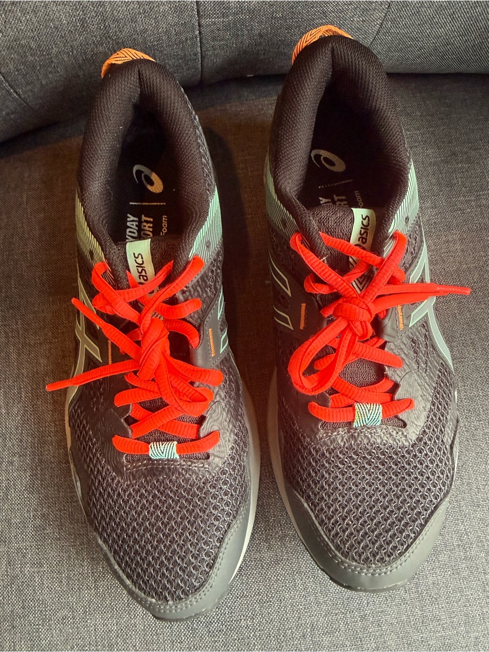 ASICS Gel Sonoma Trail Running Shoes Women’s 8 Gray Mint Coral Lace - Picture 3 of 7